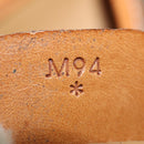 CELINE Macadam Canvas Backpack PVC Leather Brown Gold Auth ka1291-25