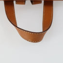 CELINE Macadam Canvas Backpack PVC Leather Brown Gold Auth ka1291-7
