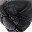 LOEWE Hand Pouch Leather Black Gold Auth ka1292V-17