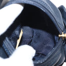 LOEWE Hand Pouch Leather Black Gold Auth ka1292V-10