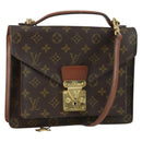 LOUIS VUITTON Monogram Monceau 28 Hand Bag M51185 LV Auth ka1298A-1