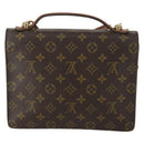 LOUIS VUITTON Monogram Monceau 28 Hand Bag M51185 LV Auth ka1298A-2
