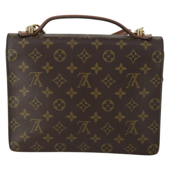 LOUIS VUITTON Monogram Monceau 28 Hand Bag M51185 LV Auth ka1298A