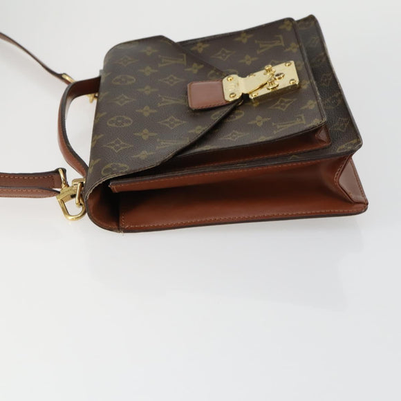 LOUIS VUITTON Monogram Monceau 28 Hand Bag M51185 LV Auth ka1298A