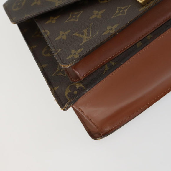 LOUIS VUITTON Monogram Monceau 28 Hand Bag M51185 LV Auth ka1299