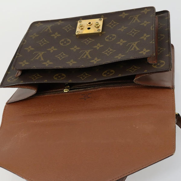 LOUIS VUITTON Monogram Monceau 28 Hand Bag M51185 LV Auth ka1299
