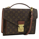 LOUIS VUITTON Monogram Monceau 28 Hand Bag M51185 LV Auth ka1299-1