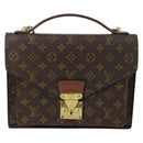 LOUIS VUITTON Monogram Monceau 28 Hand Bag M51185 LV Auth ka1299-13