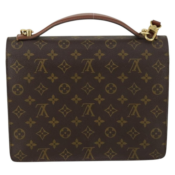 LOUIS VUITTON Monogram Monceau 28 Hand Bag M51185 LV Auth ka1299