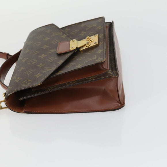 LOUIS VUITTON Monogram Monceau 28 Hand Bag M51185 LV Auth ka1299