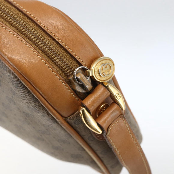 GUCCI Micro GG Supreme Shoulder Bag PVC Beige Gold 007 113 0095 Auth ka1300