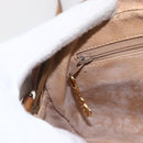 GUCCI Micro GG Supreme Shoulder Bag PVC Beige Gold 007 113 0095 Auth ka1300-18