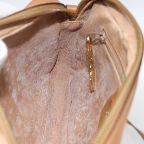 GUCCI Micro GG Supreme Shoulder Bag PVC Beige Gold 007 113 0095 Auth ka1300