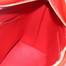 LOUIS VUITTON Monogram Vernis Houston Hand Bag Rouge M91092 LV Auth ka1304-19