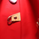 LOUIS VUITTON Monogram Vernis Houston Hand Bag Rouge M91092 LV Auth ka1304-12