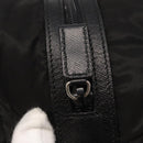 PRADA Pouch Nylon Zwart Zilver Auth ka131-12