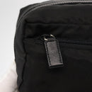 PRADA Pouch Nylon Zwart Zilver Auth ka131-14