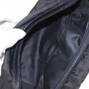 PRADA Pouch Nylon Zwart Zilver Auth ka131-15