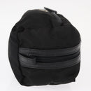 PRADA Pouch Nylon Zwart Zilver Auth ka131-4