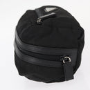PRADA Pouch Nylon Zwart Zilver Auth ka131-5