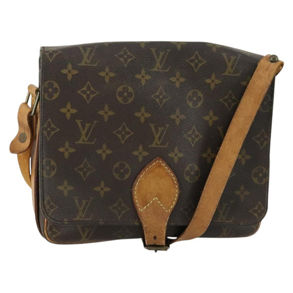 LOUIS VUITTON Monogram Cartouchiere GM Shoulder Bag M51252 LV Auth ka1311