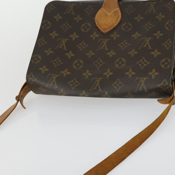 LOUIS VUITTON Monogram Cartouchiere GM Shoulder Bag M51252 LV Auth ka1311