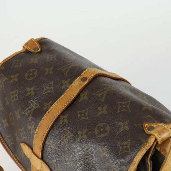 LOUIS VUITTON Monogram Saumur 30 Shoulder Bag M42256 LV Auth ka1312