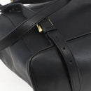 BALLY Backpack Leather Black Gold Auth ka1313-13