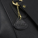 BALLY Backpack Leather Black Gold Auth ka1313-14