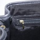 BALLY Backpack Leather Black Gold Auth ka1313-16