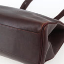 Salvatore Ferragamo Tote Bag Leather Brown Gold Auth ka1314-10