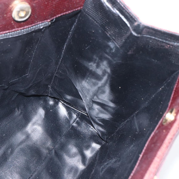 Salvatore Ferragamo Tote Bag Leather Brown Gold Auth ka1314