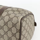 GUCCI GG Supreme Web Sherry Line Boston Bag PVC Beige Gold 39 02 007 Auth ka1316-12