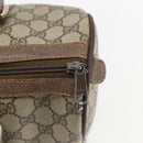 GUCCI GG Supreme Web Sherry Line Boston Bag PVC Beige Gold 39 02 007 Auth ka1316-14