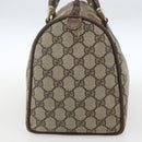 GUCCI GG Supreme Web Sherry Line Boston Bag PVC Beige Gold 39 02 007 Auth ka1316-5