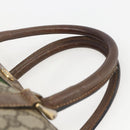 GUCCI GG Supreme Web Sherry Line Boston Bag PVC Beige Gold 39 02 007 Auth ka1316-8