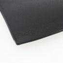 GUCCI Clutch Bag Leather Black Gold 475317 Auth ka1319-15