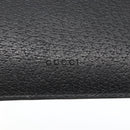 GUCCI Clutch Bag Leather Black Gold 475317 Auth ka1319-18