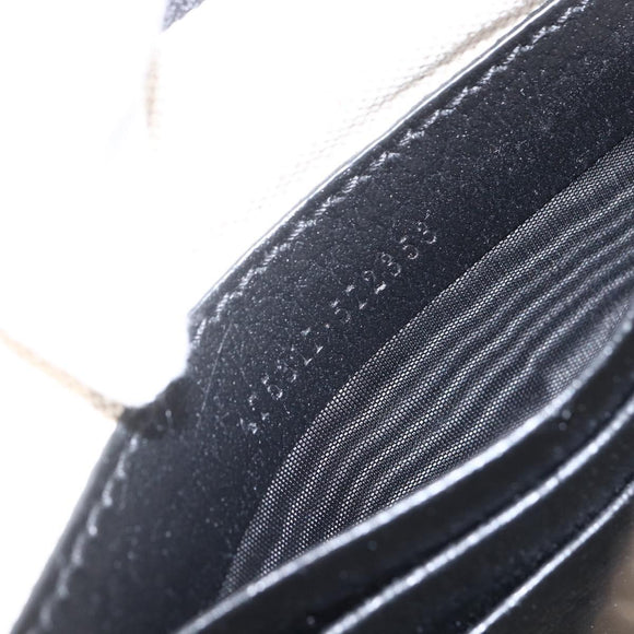 GUCCI Clutch Bag Leather Black Gold 475317 Auth ka1319