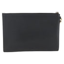 GUCCI Clutch Bag Leather Black Gold 475317 Auth ka1319-2