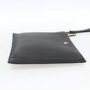 GUCCI Clutch Bag Leather Black Gold 475317 Auth ka1319-4