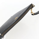 GUCCI Clutch Bag Leather Black Gold 475317 Auth ka1319-6