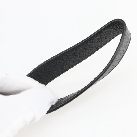 GUCCI Clutch Bag Leather Black Gold 475317 Auth ka1319