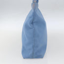 Salvatore Ferragamo Shoulder Bag Nylon Light Blue Silver Auth ka1321-4