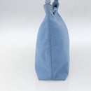 Salvatore Ferragamo Shoulder Bag Nylon Light Blue Silver Auth ka1321-5