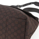 GUCCI GG Canvas Shoulder Bag Brown Silver 272350 Auth ka1322-10