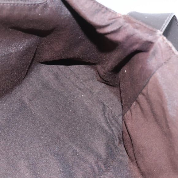 GUCCI GG Canvas Shoulder Bag Brown Silver 272350 Auth ka1322