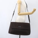 GUCCI GG Canvas Shoulder Bag Brown Silver 272350 Auth ka1322-22