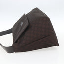 GUCCI GG Canvas Shoulder Bag Brown Silver 272350 Auth ka1322-4