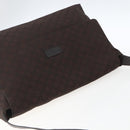 GUCCI GG Canvas Shoulder Bag Brown Silver 272350 Auth ka1322-6